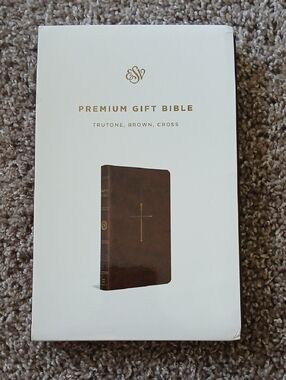 ESV Premium Gift Bible | Brown Faux Leather | New In Plastic